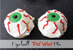 Eyeball Red Velvet Pudding Pie