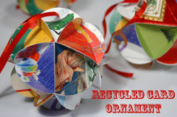 Recycled Card Ornament
