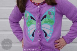 Beautiful Butterfly Applique