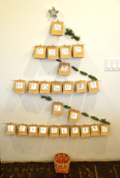 Paper Bag Wall Advent Calendar