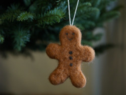 Needle Felted Gingerbread Man