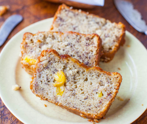 Pineapple Coconut Oil Banana Bread