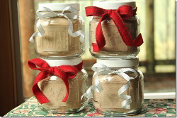 Festive Etched Glass Jars