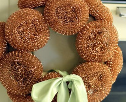 Upcycled Copper Wreath