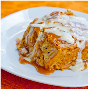 Pumpkin Brioche Bread Pudding