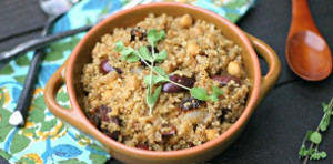 Mediterranean Quinoa with Caramelized Onions | FaveGlutenFreeRecipes.com