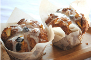 Apple Raisin Cobblestone Muffins