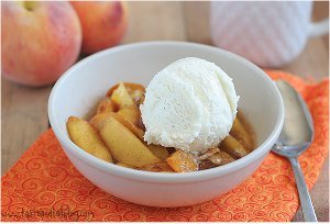 Slow Cooker Scalloped Peaches