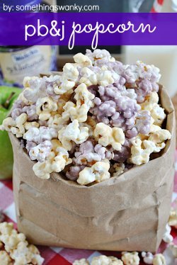 Peanut Butter and Jelly Popcorn