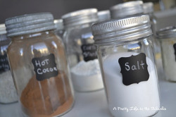 Labeled Pantry Jars