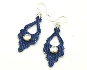 Die Cut Denim Earrings