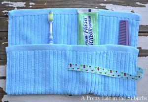 Washcloth Toiletry Travel Wrap