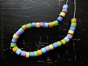 Rainbow Denim Beads