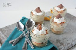 Mini Butterfinger Pies in a Jar