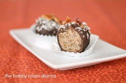 Copycat Girl Scout Cookie Samoas Truffles with Bacon