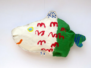 Stuffed Paper Fish Out of Water
