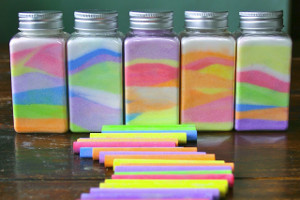 Magic Vials of Rainbow Salt Jars