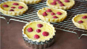 Raspberry Custard Tartlets