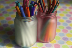 Fun Frosted Mason Jars