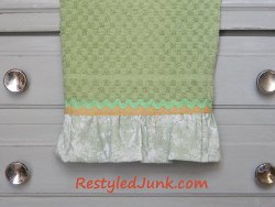 Ruffled Scrap Fabric Towel