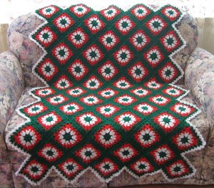 Tis the Season Granny Square Afghan