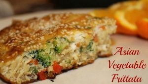 Asian Vegetable and Rice Frittata