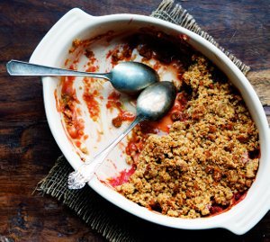 Ginger Rhubarb Crisp