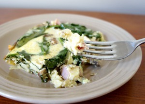 Egg Ham and Spinach Breakfast Casserole Recipe