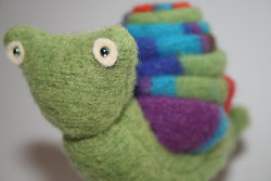 Funny Felt Racing Snail