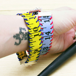 Thrifty Measuring Tape Bracelet