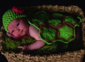 Infant Turtle Shell Photography Prop