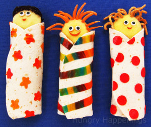 Kids in a Blanket Edible Craft