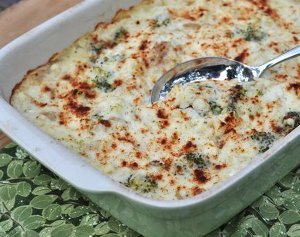 Smashed Potatoes and Broccoli