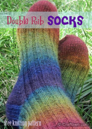 Double Rib Rainbow Socks
