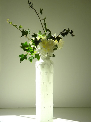 Lacy Bottle Centerpiece