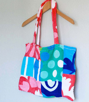 beach towel and tote