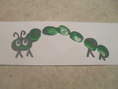 Thumb Cute Caterpillar Painting