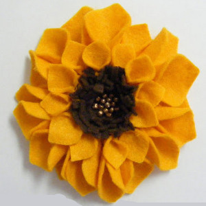 Felt Sunflowers