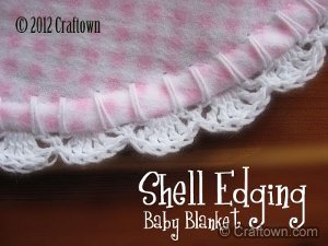 Baby Blanket Shell Edging