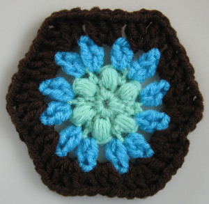 Puff Stitch Hexagon