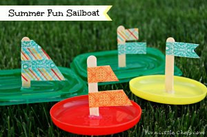 Dollar Store Sailboat Float