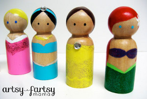 Disney Princess Peg Dolls