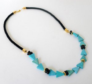 Turquoise Triangle Necklace