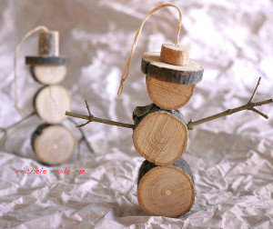 Treasured Twig Snowmen Ornaments