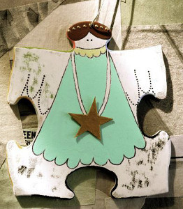 Puzzling Angel Ornament