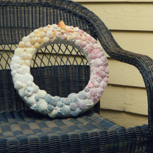 Ombre Seashell Wreath