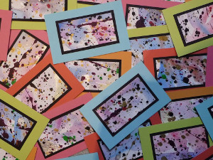 Splattered Greeting Cards