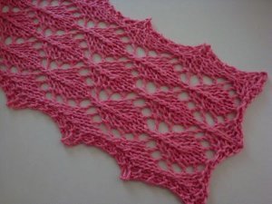 Pink Tea Leaves Scarf