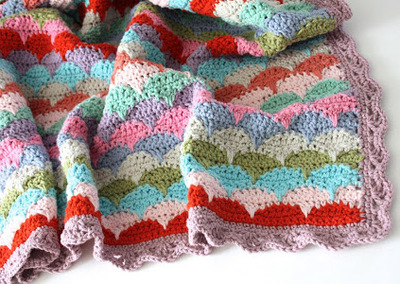 Clamshell Crochet Afghan