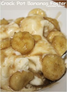 Easy Slow Cooker Bananas Foster